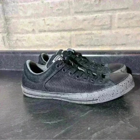 Converse Triple Black Grey Speckled Padded Tongue Sz 9, 160297C- EUC! - Picture 2 of 12